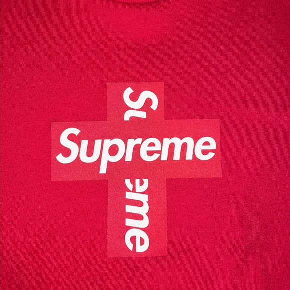 Supreme Cross Box Logo Tee Red